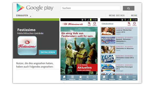 Festissimo - App und Mobile Webseite