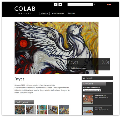 COLAB Gallery - Neue Website